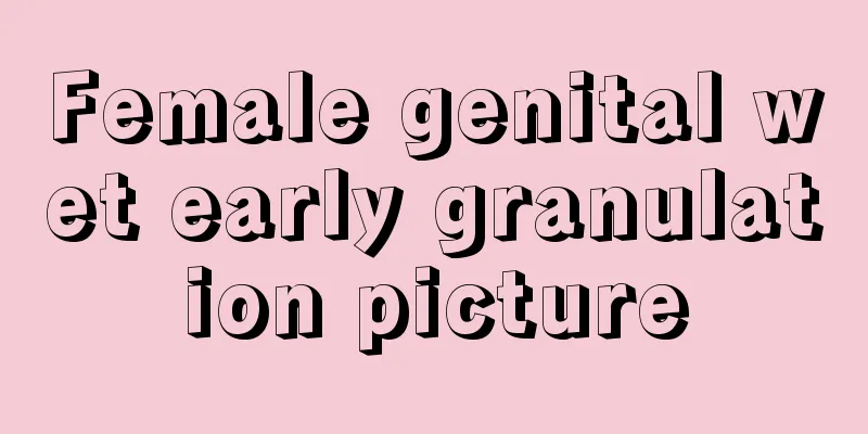 Female genital wet early granulation picture