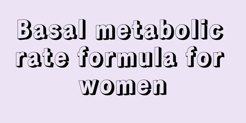 Basal metabolic rate formula for women