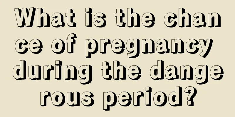 What is the chance of pregnancy during the dangerous period?