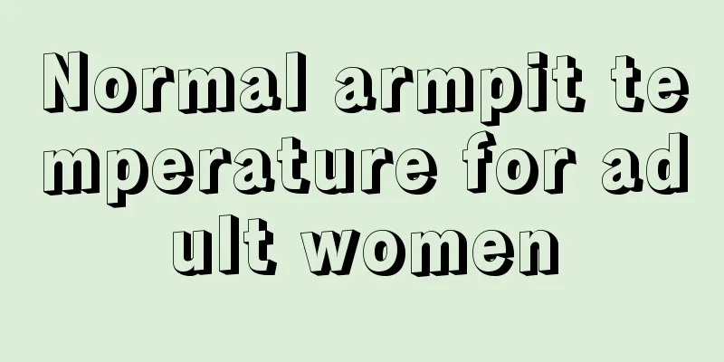 Normal armpit temperature for adult women