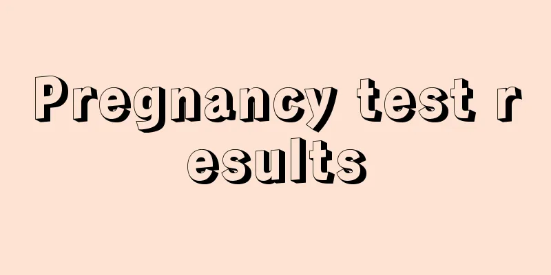 Pregnancy test results