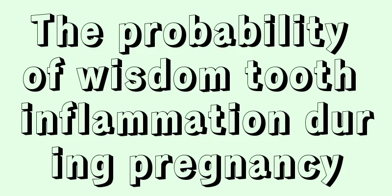 The probability of wisdom tooth inflammation during pregnancy