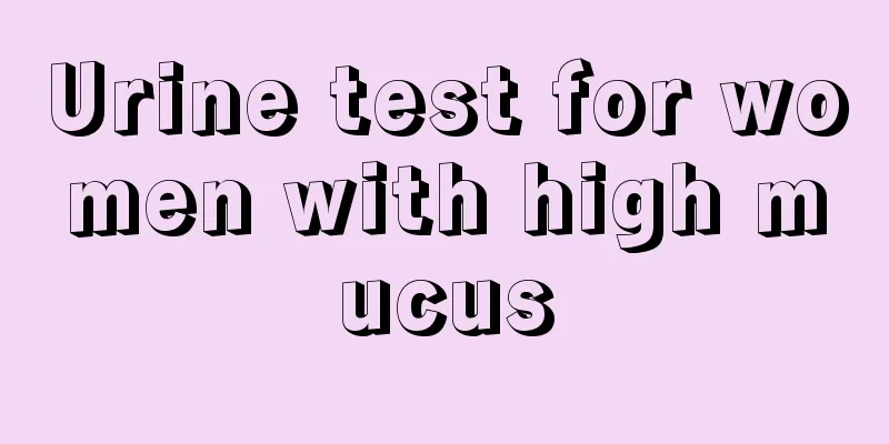 Urine test for women with high mucus