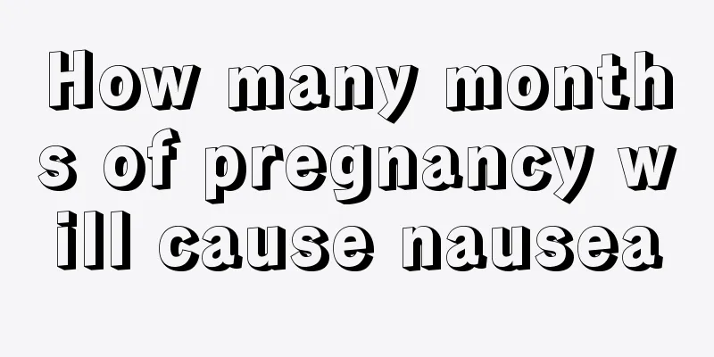 How many months of pregnancy will cause nausea