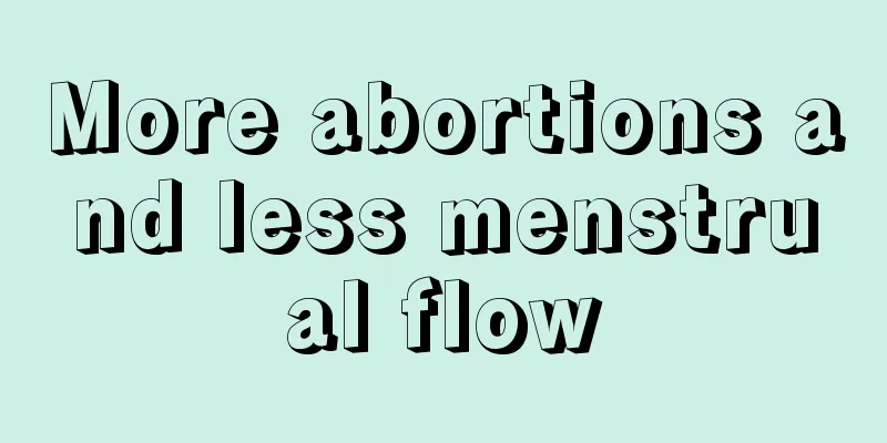 More abortions and less menstrual flow