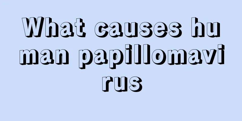 What causes human papillomavirus