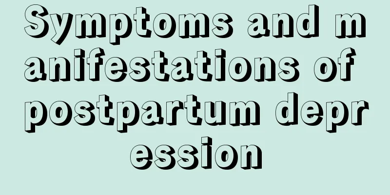 Symptoms and manifestations of postpartum depression