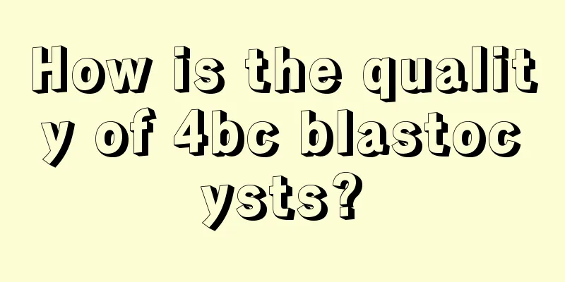 How is the quality of 4bc blastocysts?