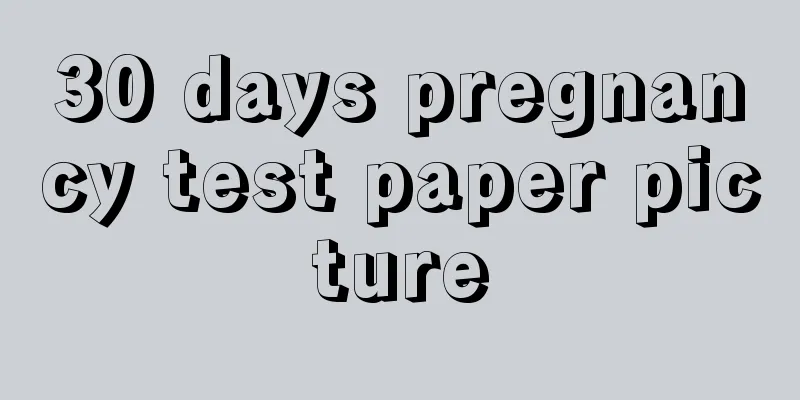 30 days pregnancy test paper picture