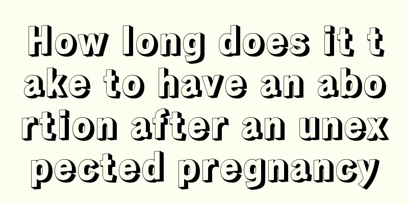 How long does it take to have an abortion after an unexpected pregnancy