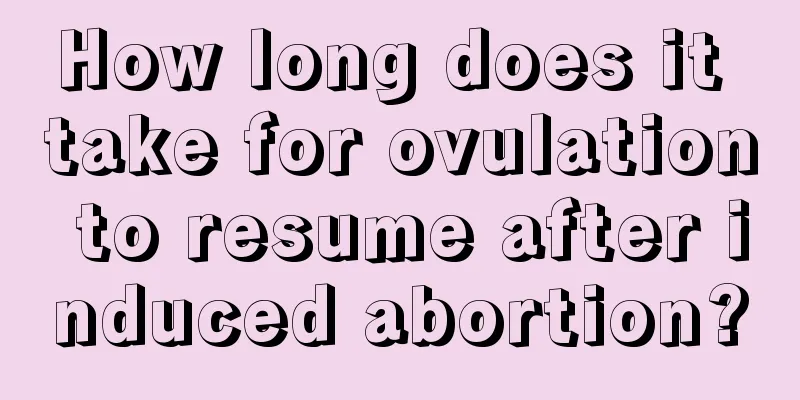 How long does it take for ovulation to resume after induced abortion?