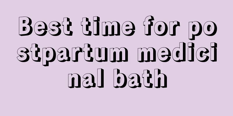 Best time for postpartum medicinal bath