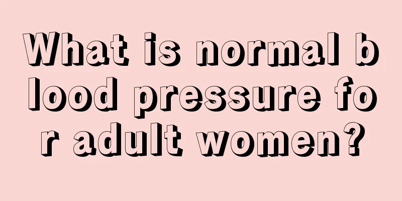 What is normal blood pressure for adult women?