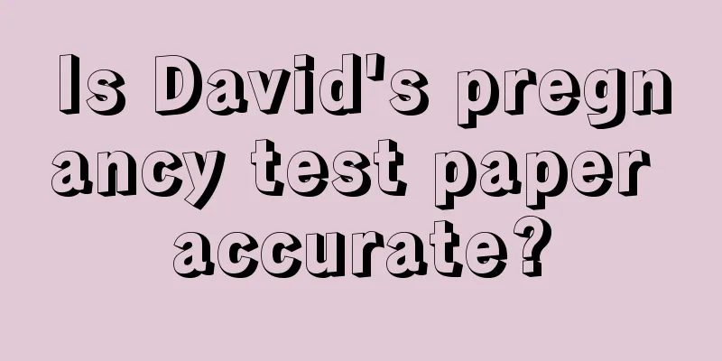 Is David's pregnancy test paper accurate?