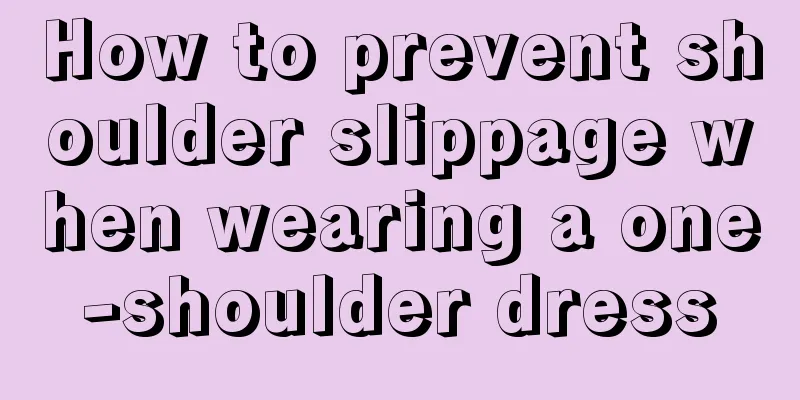 How to prevent shoulder slippage when wearing a one-shoulder dress