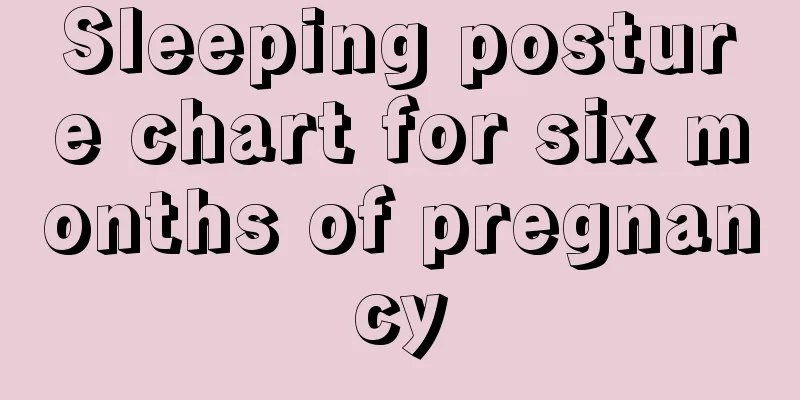 Sleeping posture chart for six months of pregnancy