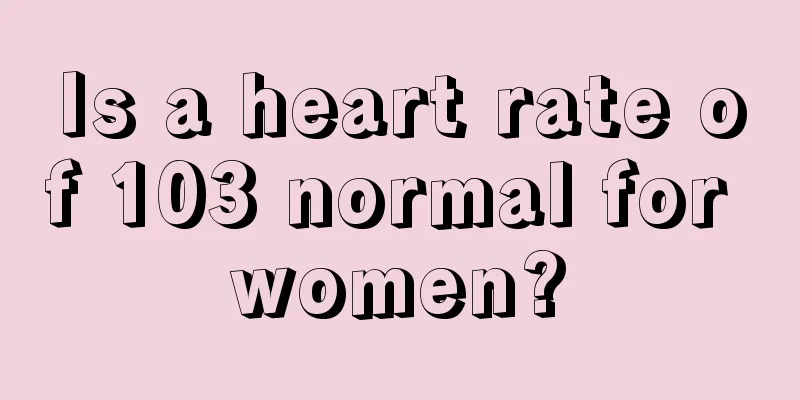 Is a heart rate of 103 normal for women?