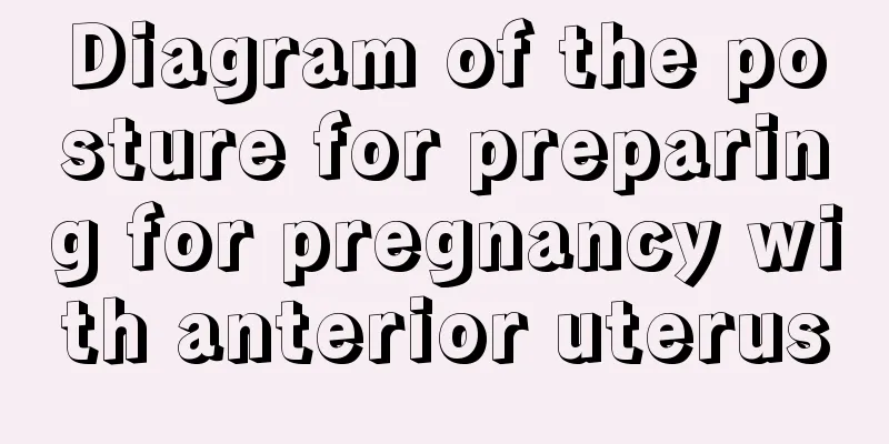 Diagram of the posture for preparing for pregnancy with anterior uterus