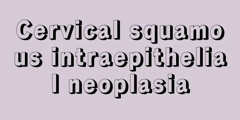 Cervical squamous intraepithelial neoplasia