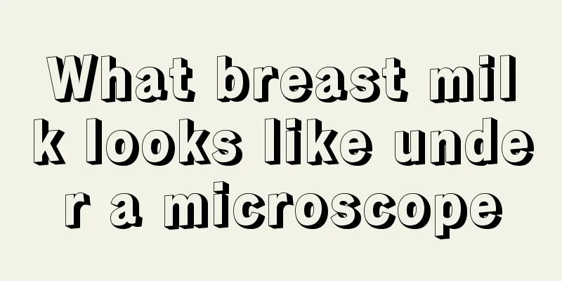 What breast milk looks like under a microscope