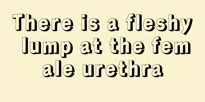 There is a fleshy lump at the female urethra