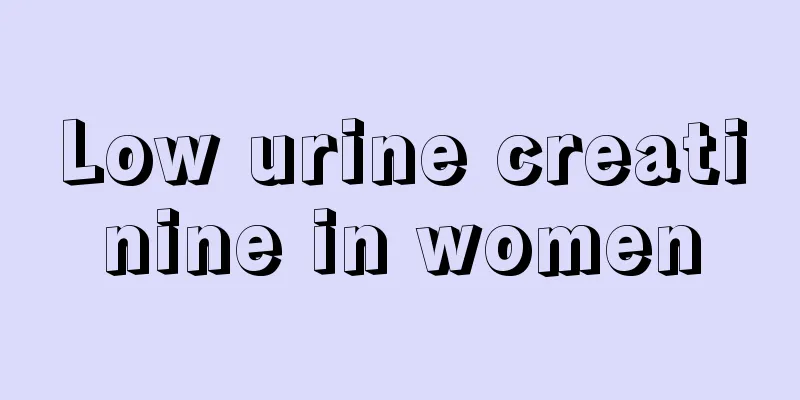 Low urine creatinine in women