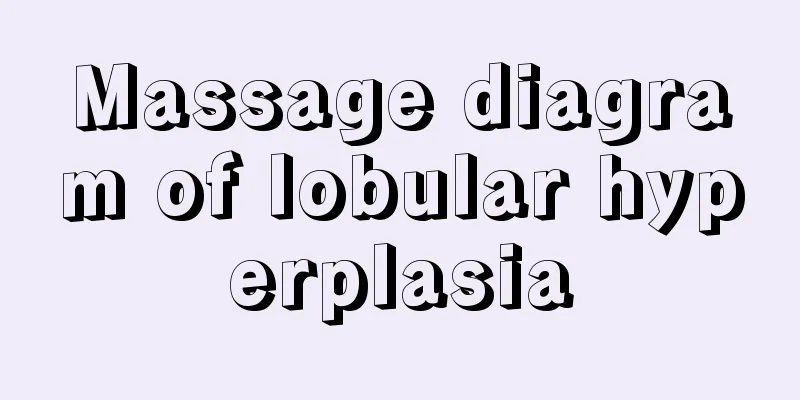 Massage diagram of lobular hyperplasia