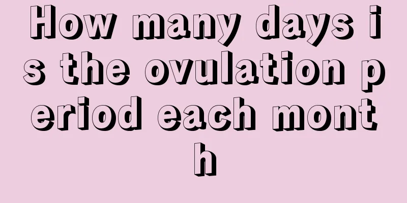 How many days is the ovulation period each month