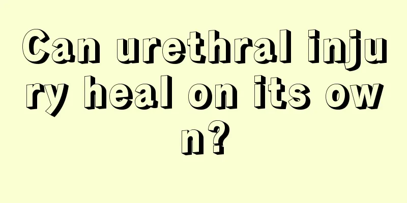 Can urethral injury heal on its own?