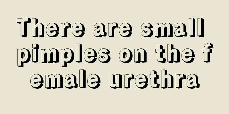 There are small pimples on the female urethra