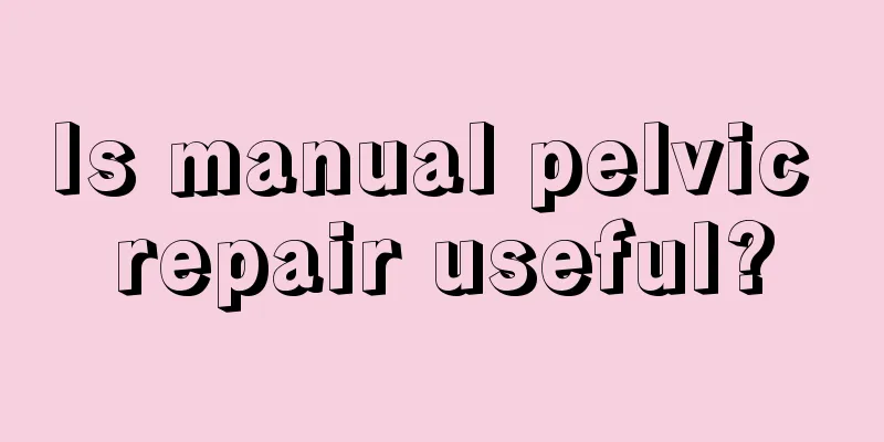 Is manual pelvic repair useful?