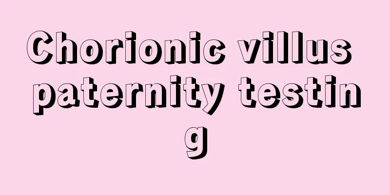 Chorionic villus paternity testing