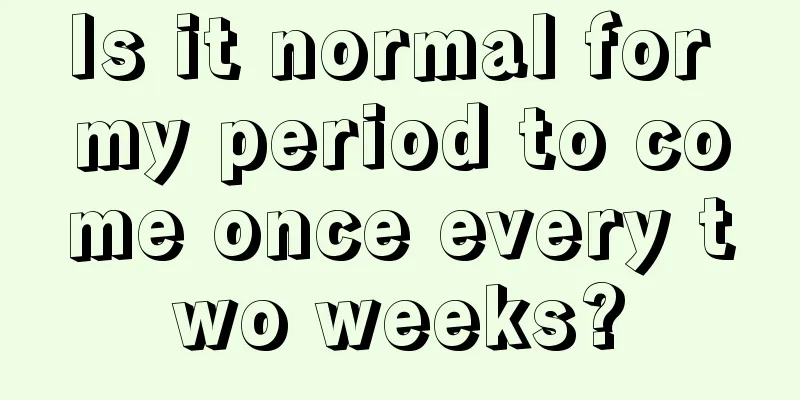 Is it normal for my period to come once every two weeks?