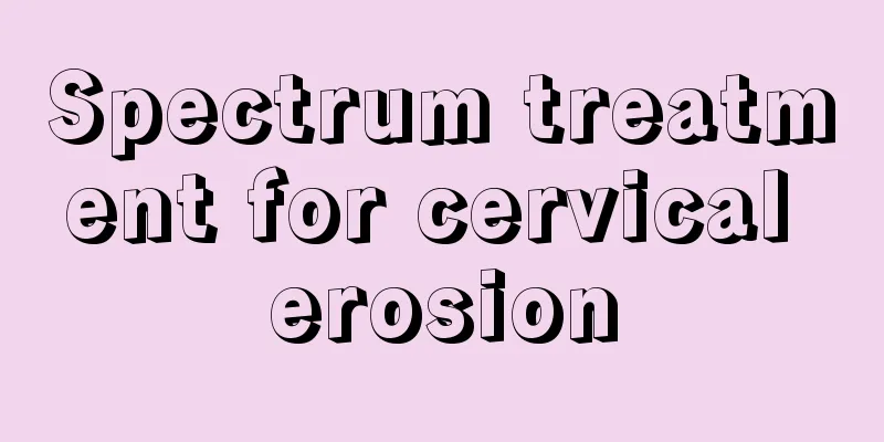 Spectrum treatment for cervical erosion