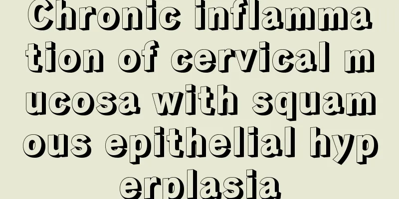 Chronic inflammation of cervical mucosa with squamous epithelial hyperplasia