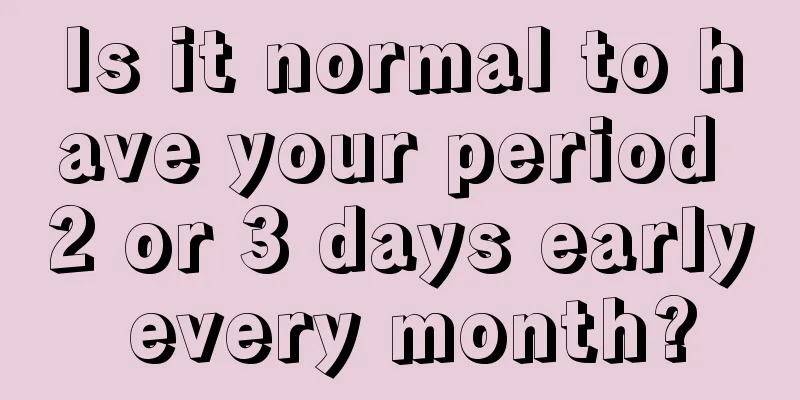 Is it normal to have your period 2 or 3 days early every month?