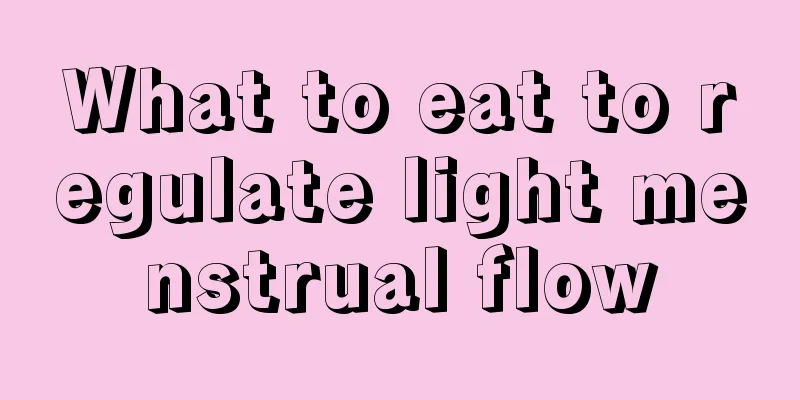 What to eat to regulate light menstrual flow