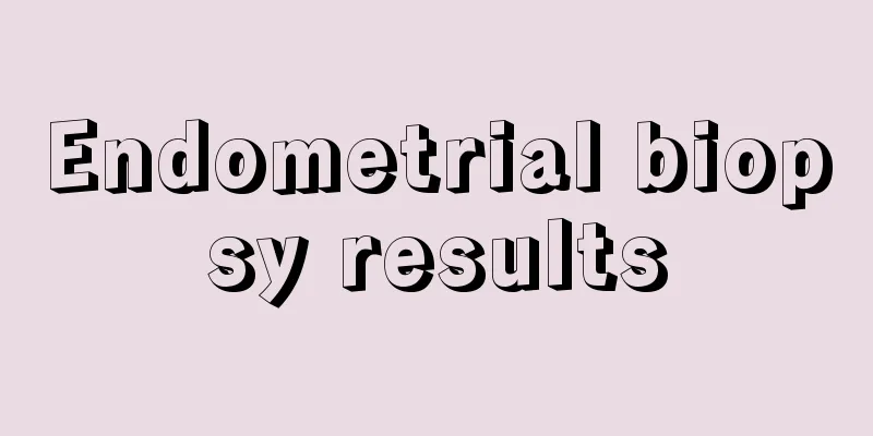 Endometrial biopsy results