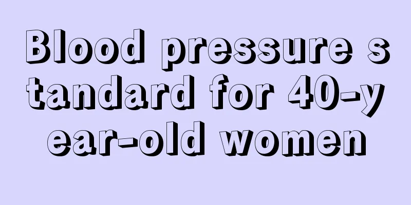 Blood pressure standard for 40-year-old women