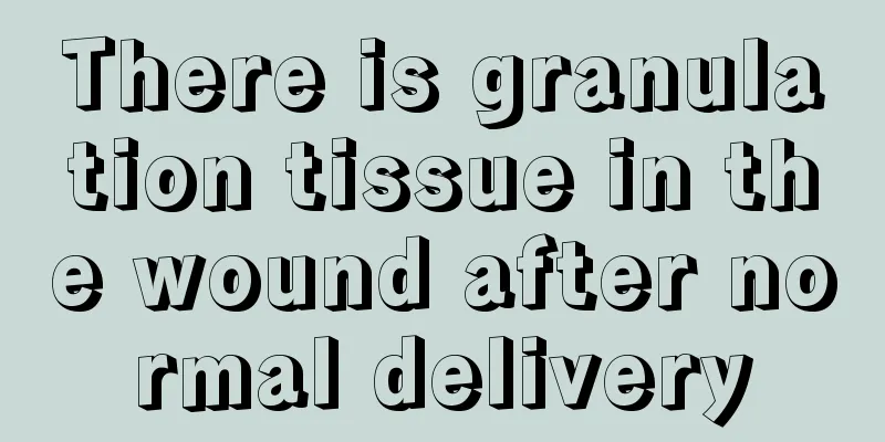 There is granulation tissue in the wound after normal delivery