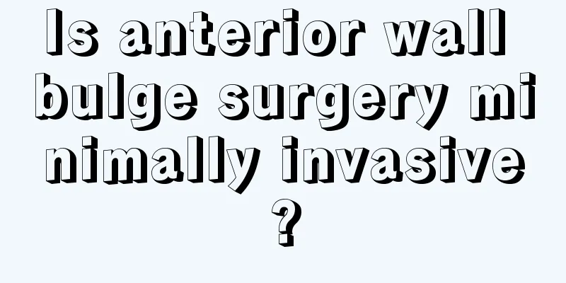 Is anterior wall bulge surgery minimally invasive?