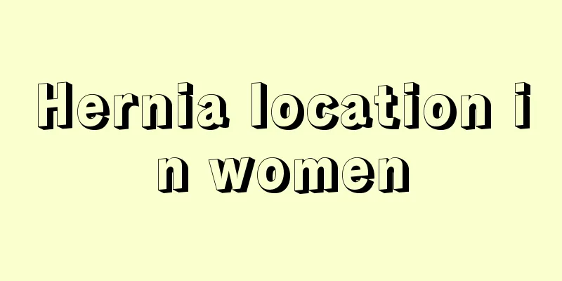 Hernia location in women