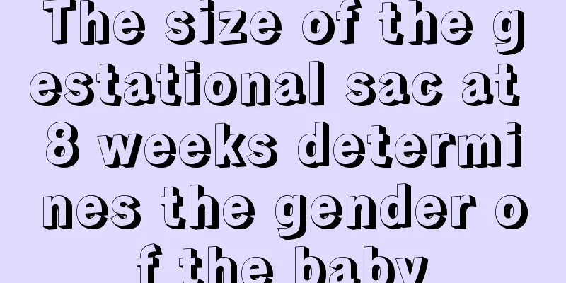 The size of the gestational sac at 8 weeks determines the gender of the baby