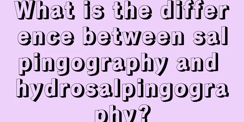 What is the difference between salpingography and hydrosalpingography?