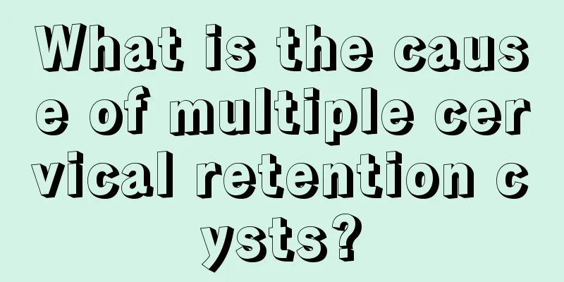 What is the cause of multiple cervical retention cysts?