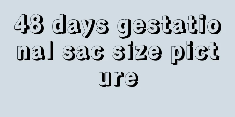 48 days gestational sac size picture