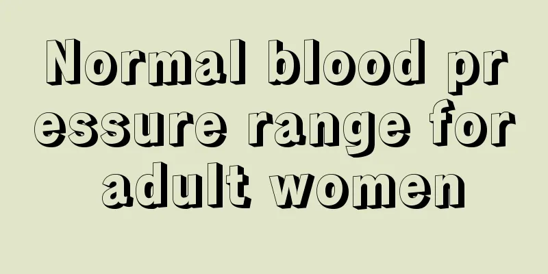 Normal blood pressure range for adult women