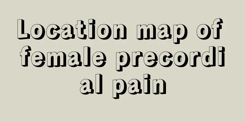 Location map of female precordial pain