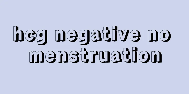 hcg negative no menstruation