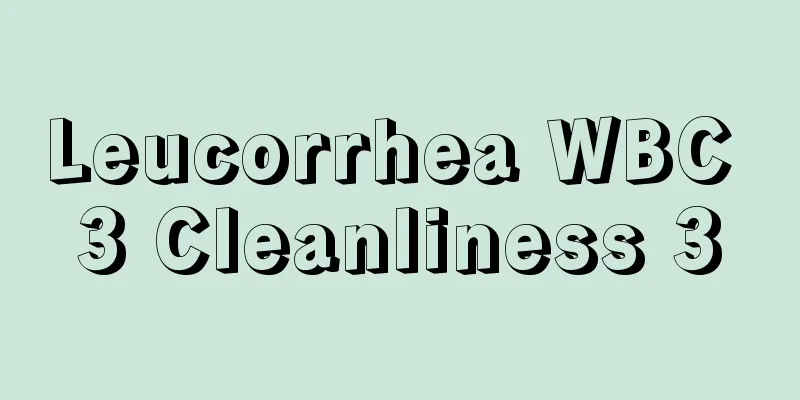 Leucorrhea WBC 3 Cleanliness 3